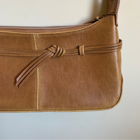 70s Tan Leather Mini Baguette - Picture 5 of 7